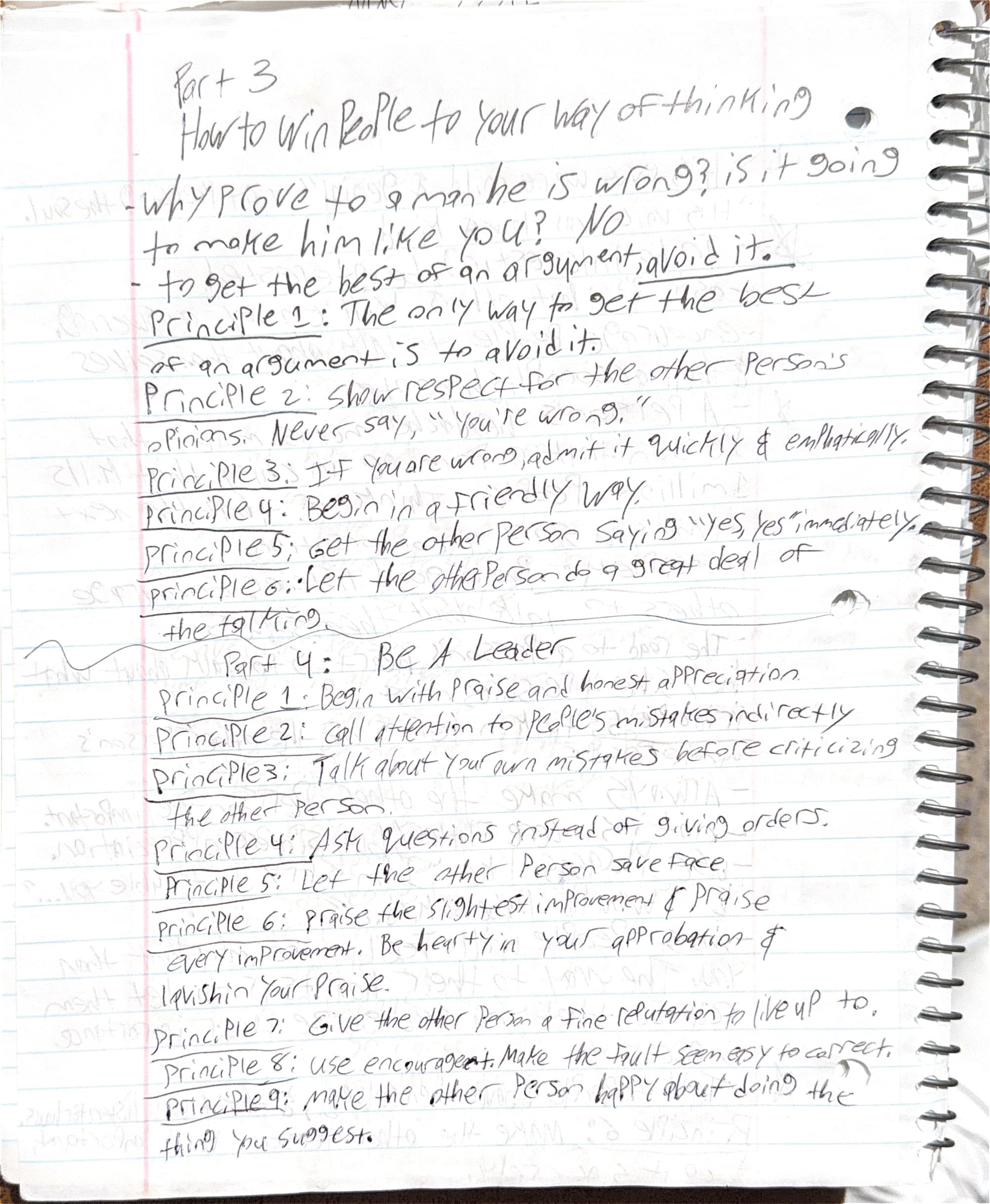Handwritten notes