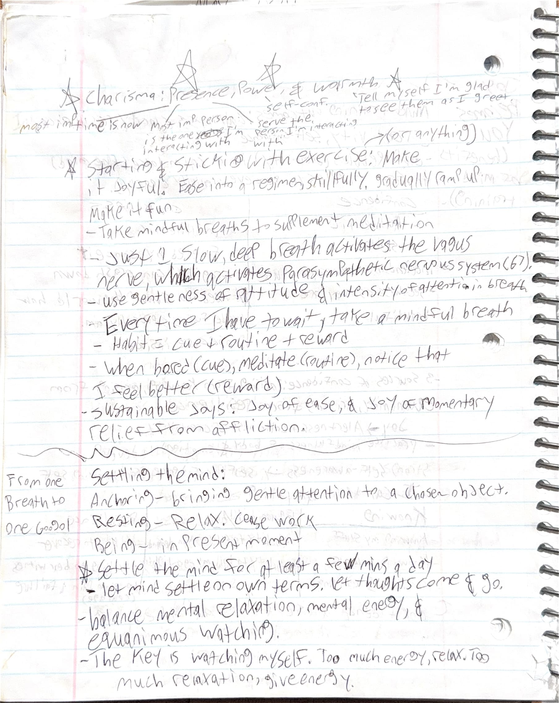 Handwritten notes