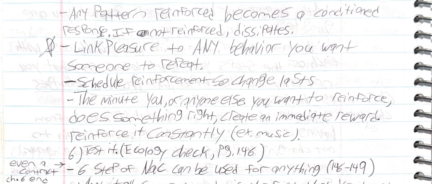 Handwritten notes