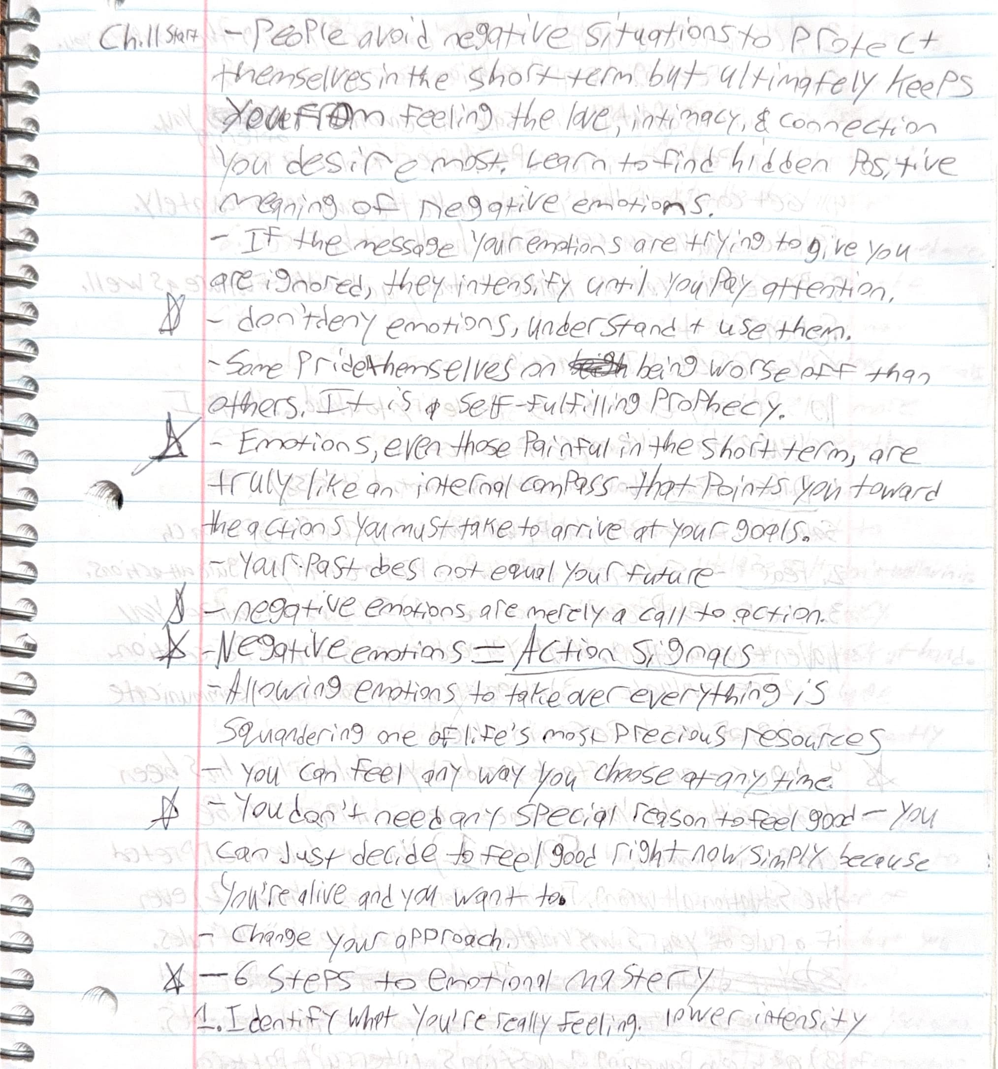 Handwritten notes
