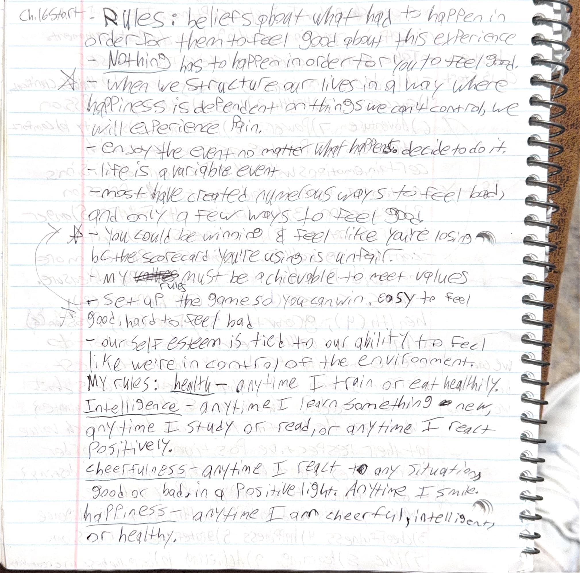 Handwritten notes