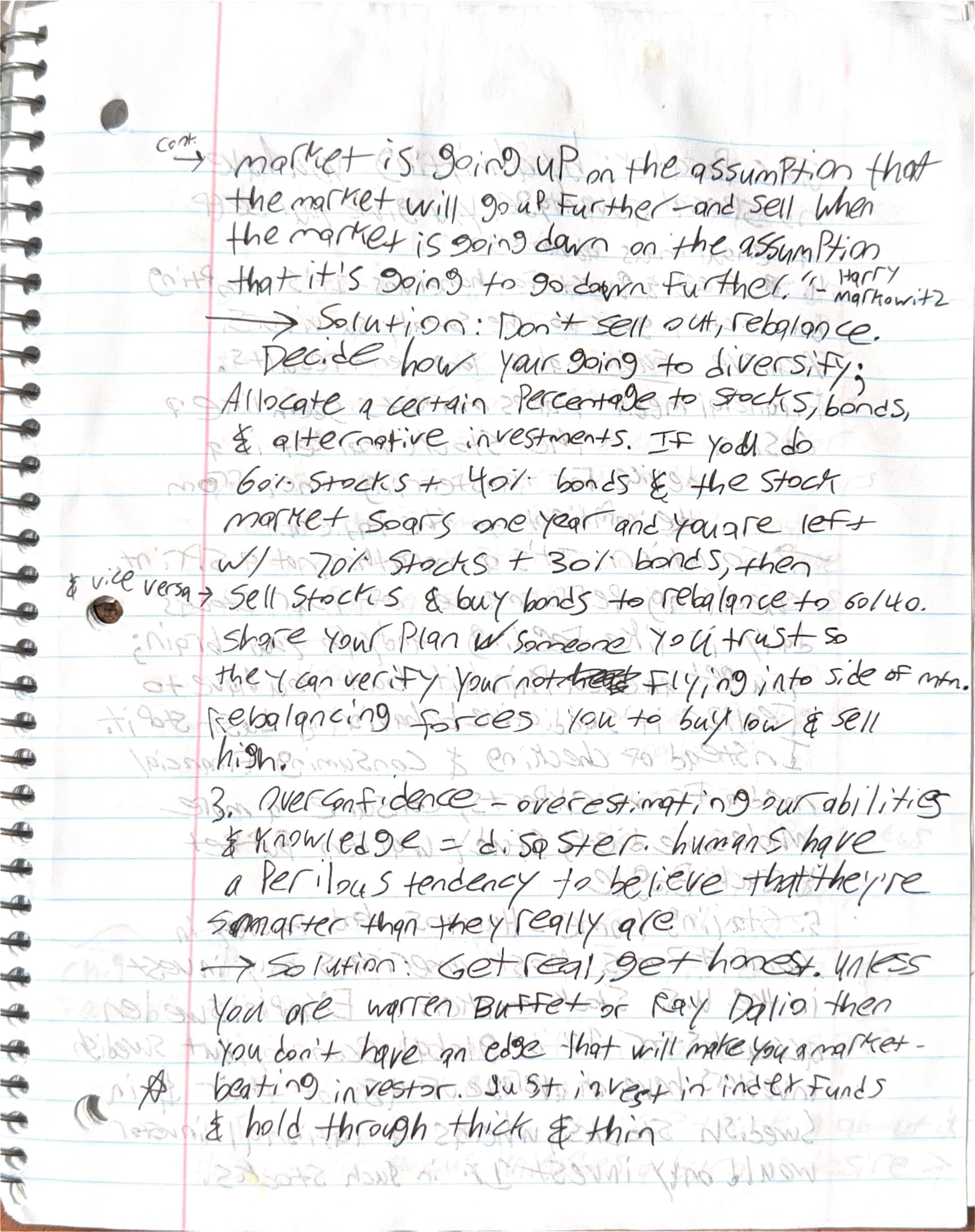 Handwritten notes