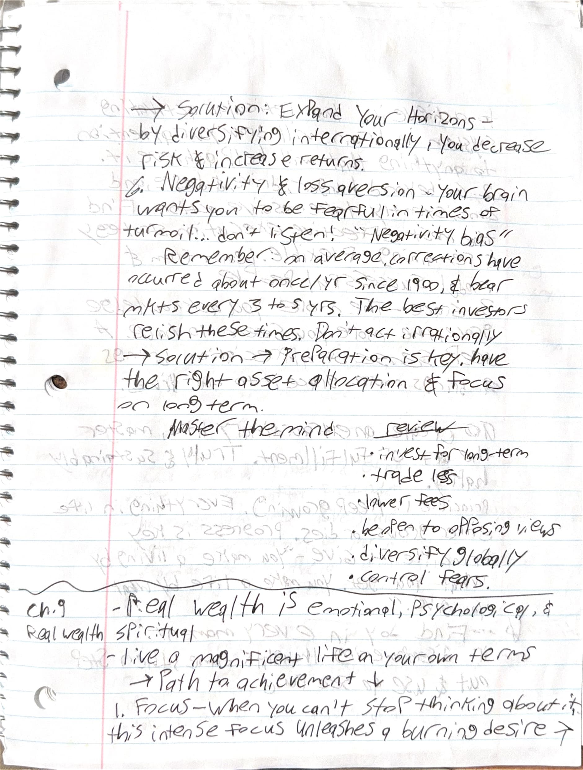 Handwritten notes